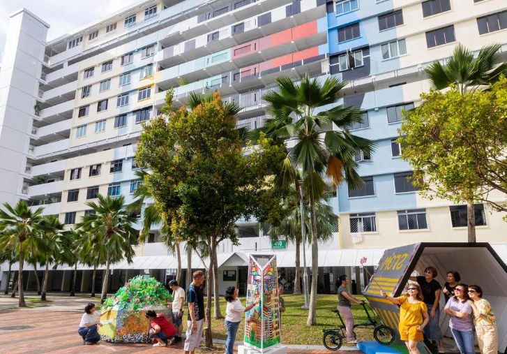 新加坡庆建国60周年，邻里化身巨型艺术画廊