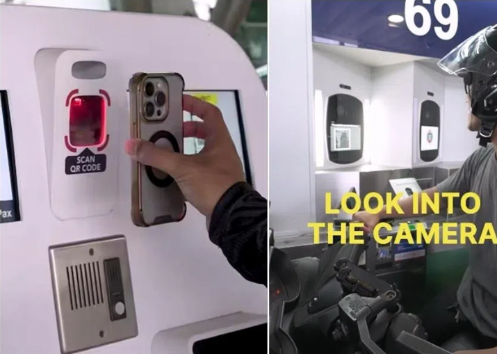 新加坡兀兰关卡升级:电单车骑士可刷脸通关